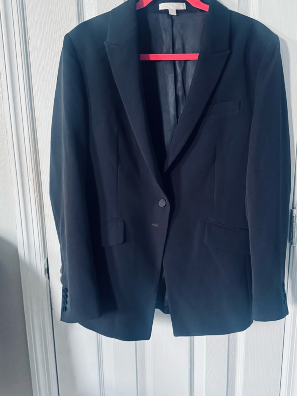 David's Bridal Black Men's Single-Button Suit Blazer
